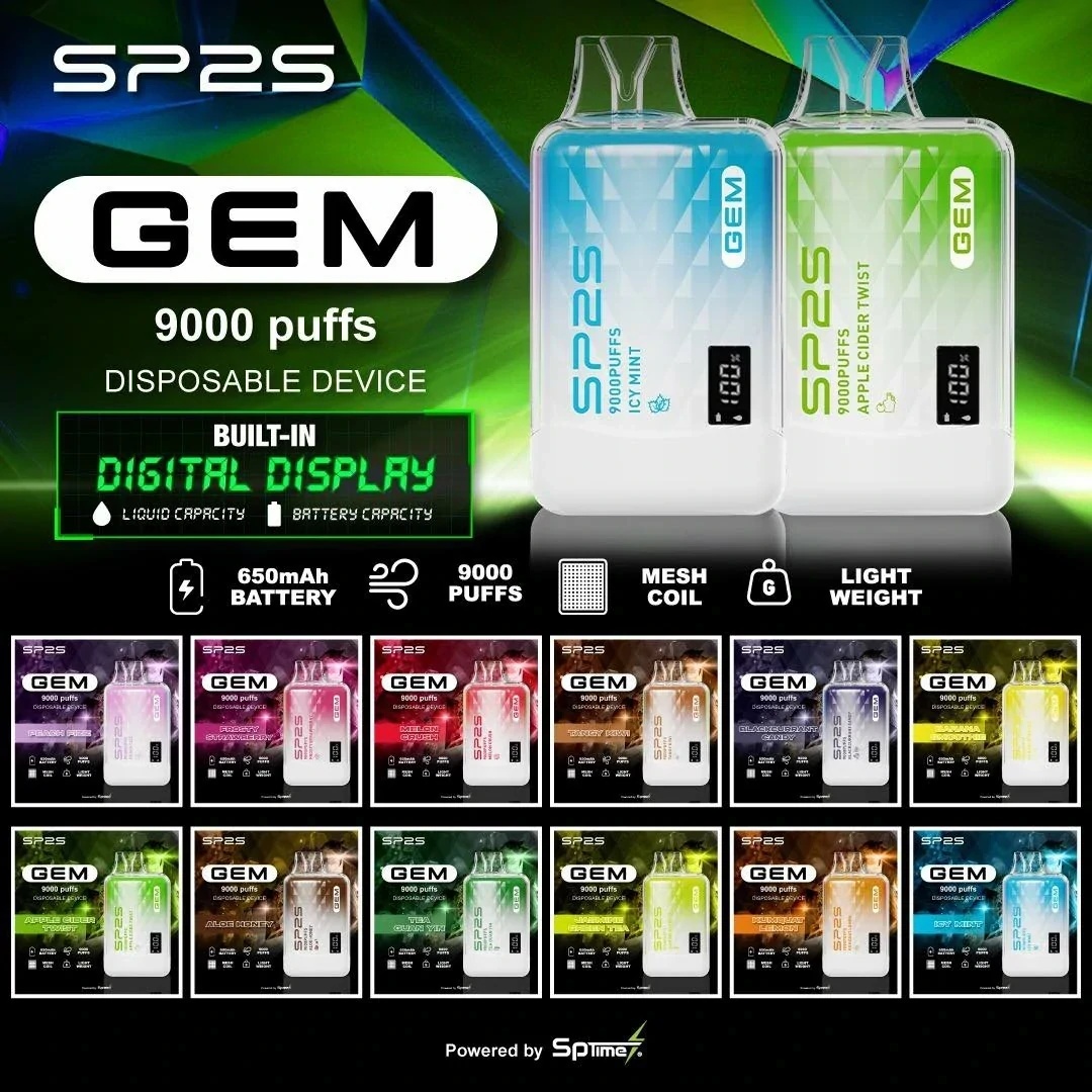 sp2s拋棄式9000口電子煙 SP2S GEM 9000 現貨 一次性電子煙 