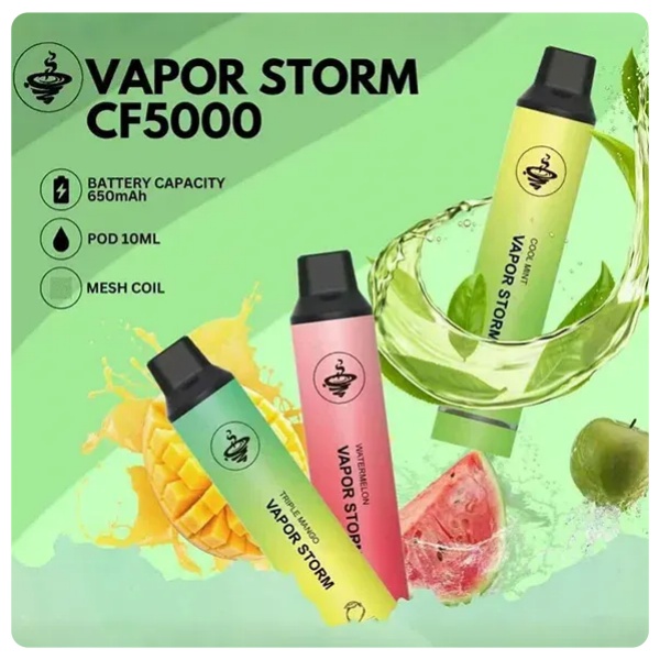 風暴5000口（新品）買五送一 風暴拋棄式電子煙 24H快速出貨